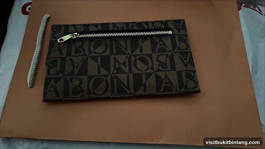 Pouch with Monogram Pattern
