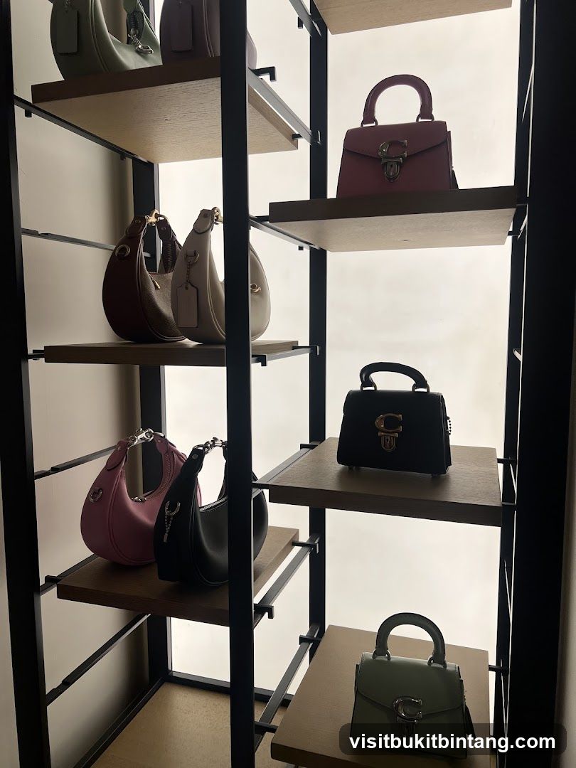 Coach Handbags on Display
