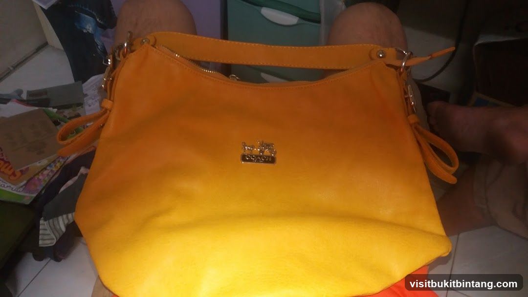 Yellow Coach Handbag