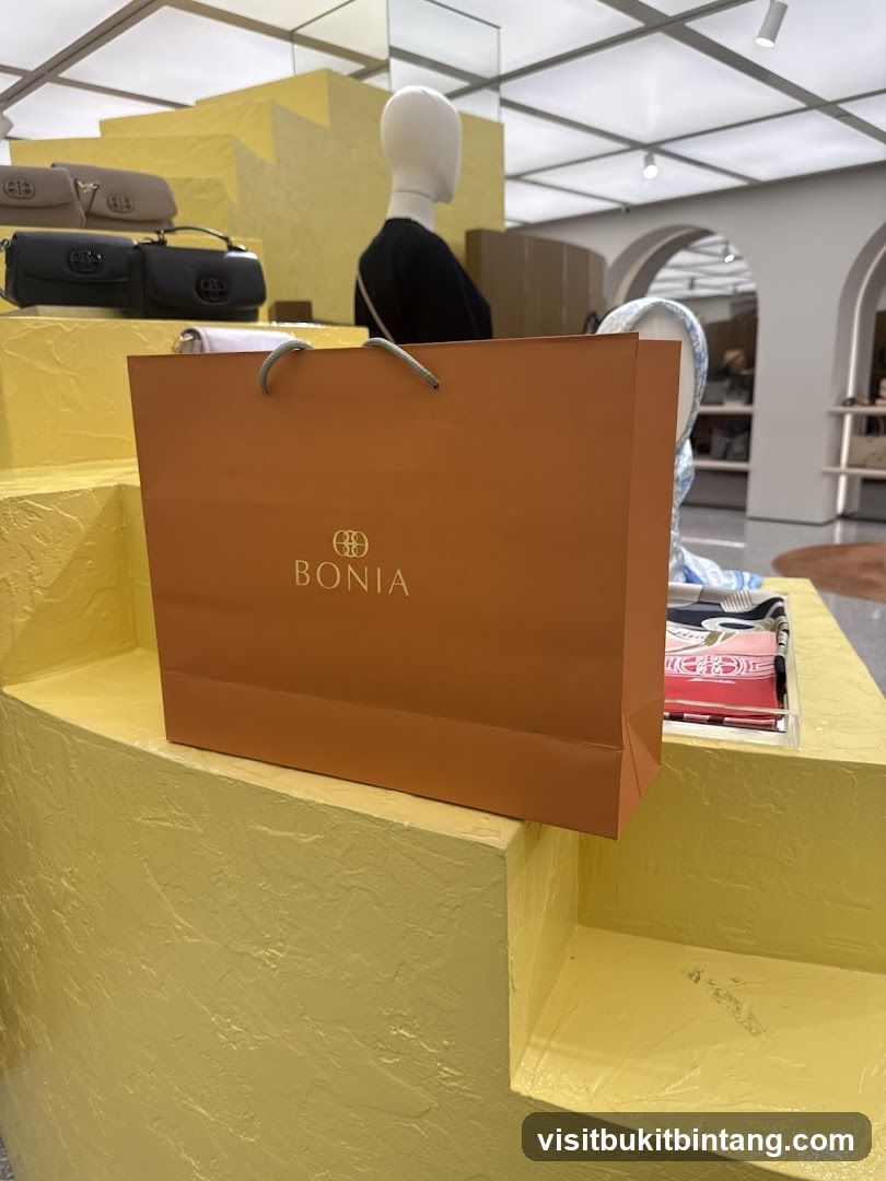Bonia Shopping Bag Display