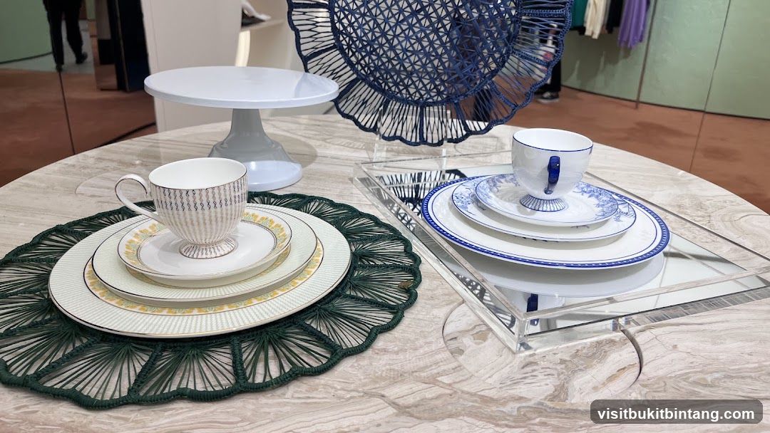 Table Setting with Cups and Plates