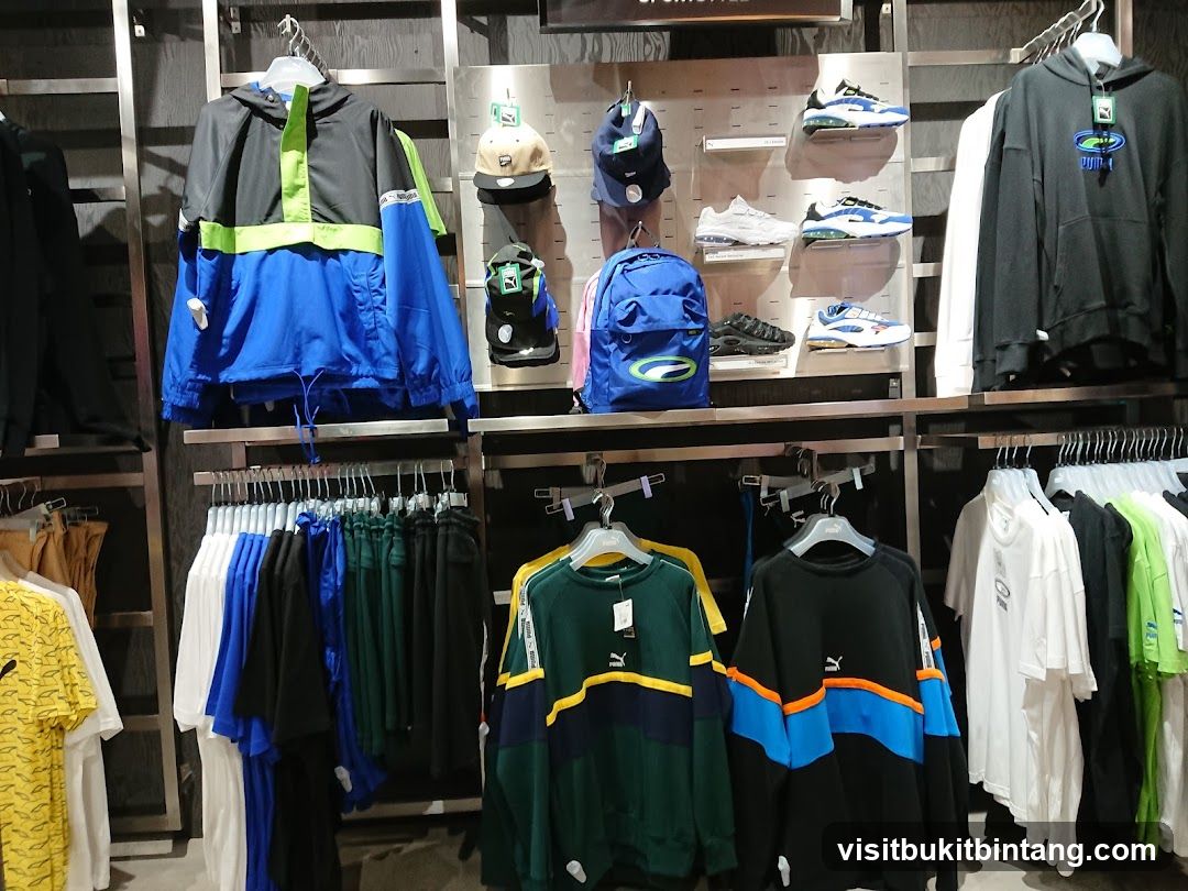 Puma Apparel and Footwear Display