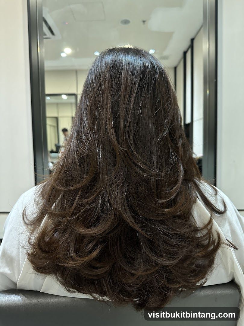 Woman's Hair After Styling