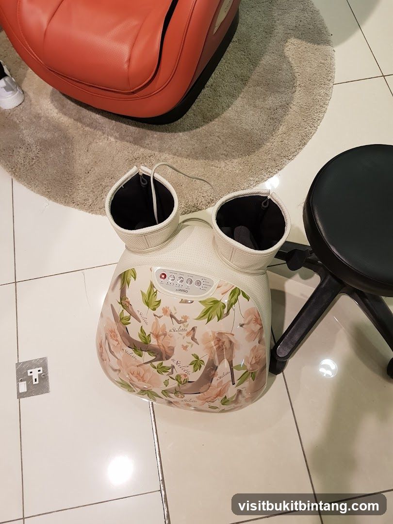 Foot Massager with Floral and Stiletto Heel Design