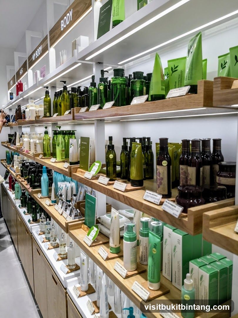 Skincare Products on Shelves