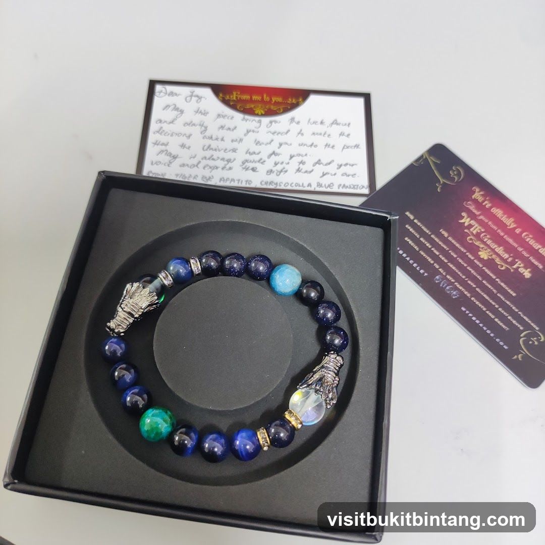 Beaded Bracelet with Dragon Charms