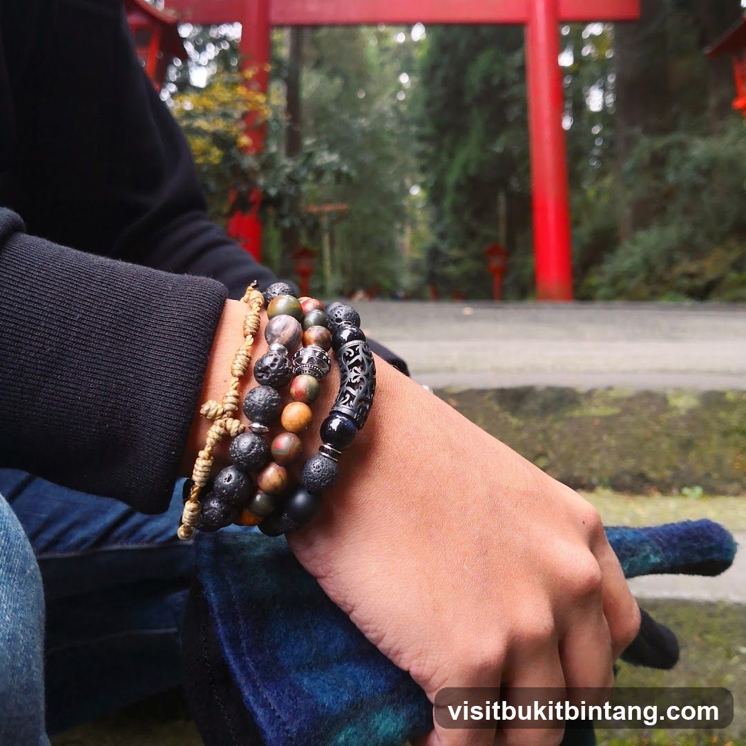 Bracelets in front of a Torii Gate