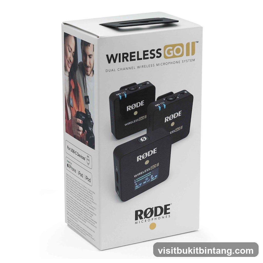 RØDE Wireless GO II Dual Channel Wireless Microphone System Box