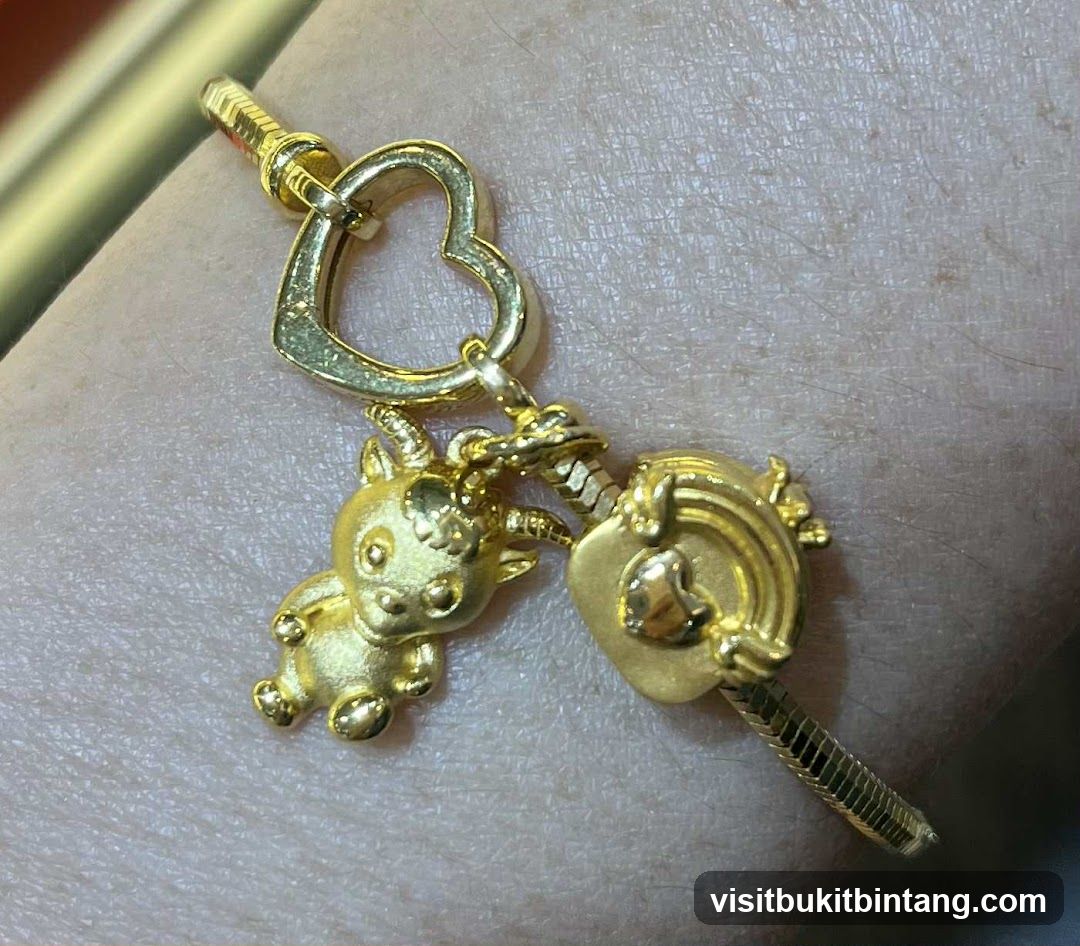 Gold Charm Bracelet