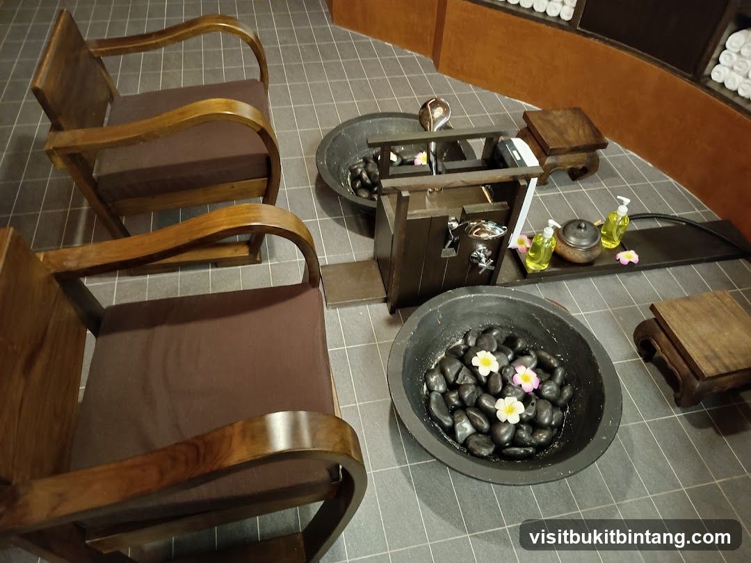 Spa Foot Soak Area