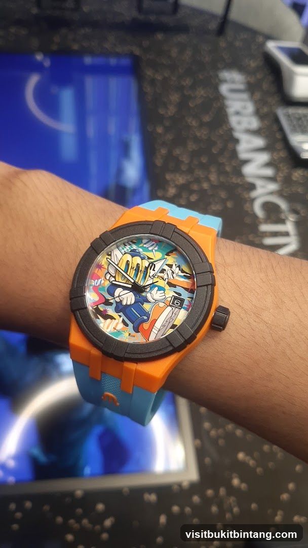 Watch with cartoon character design