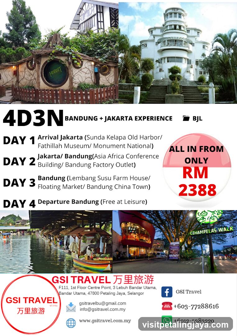 4D3N Bandung + Jakarta Experience