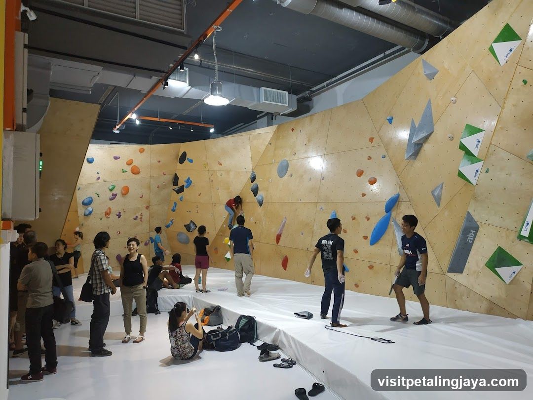 Indoor Rock Climbing Gym Interior