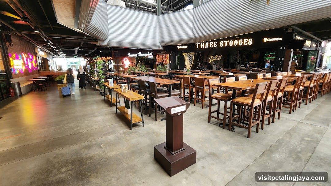 Restaurant Interior with Tables and Chairs