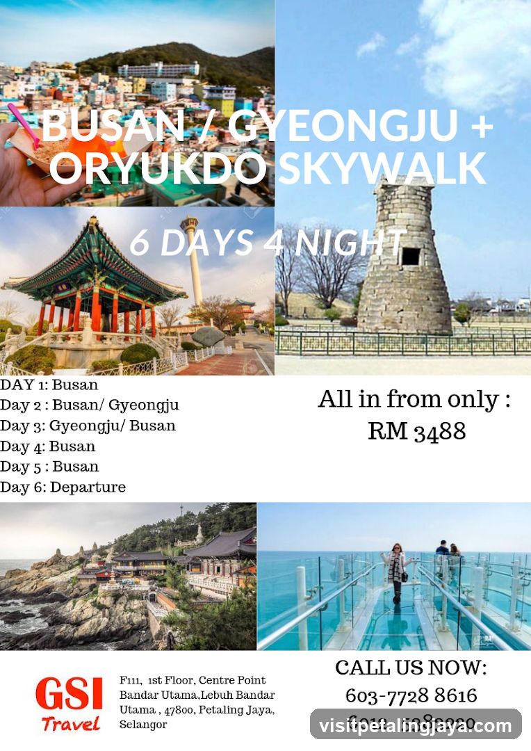 Busan / Gyeongju + Oryukdo Skywalk Tour