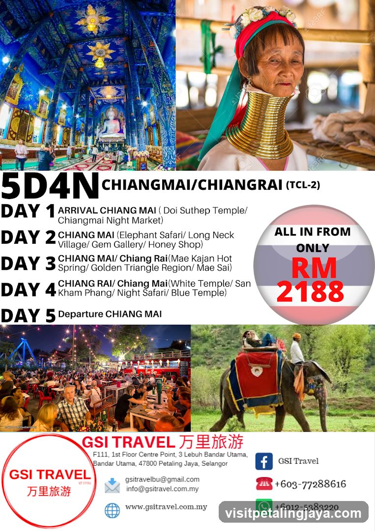 5D4N Chiangmai/Chiangrai Tour