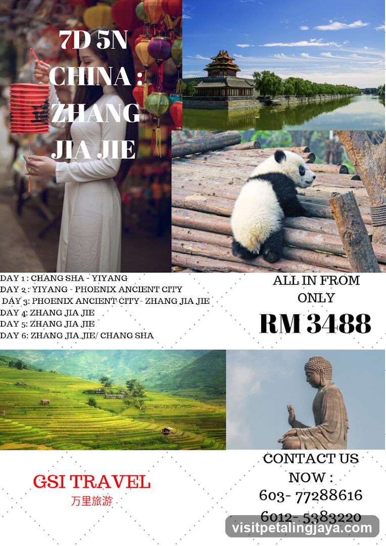 7D 5N CHINA ZHANG JIA JIE Travel Ad