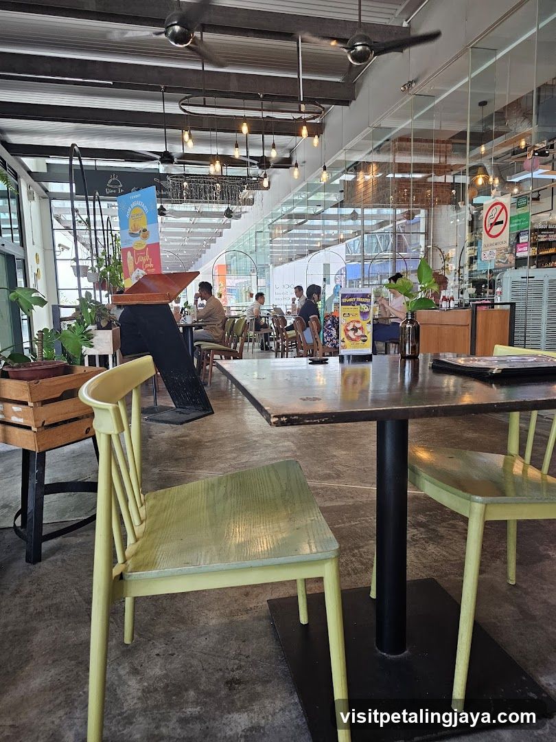 Interior of a modern cafe or restaurant