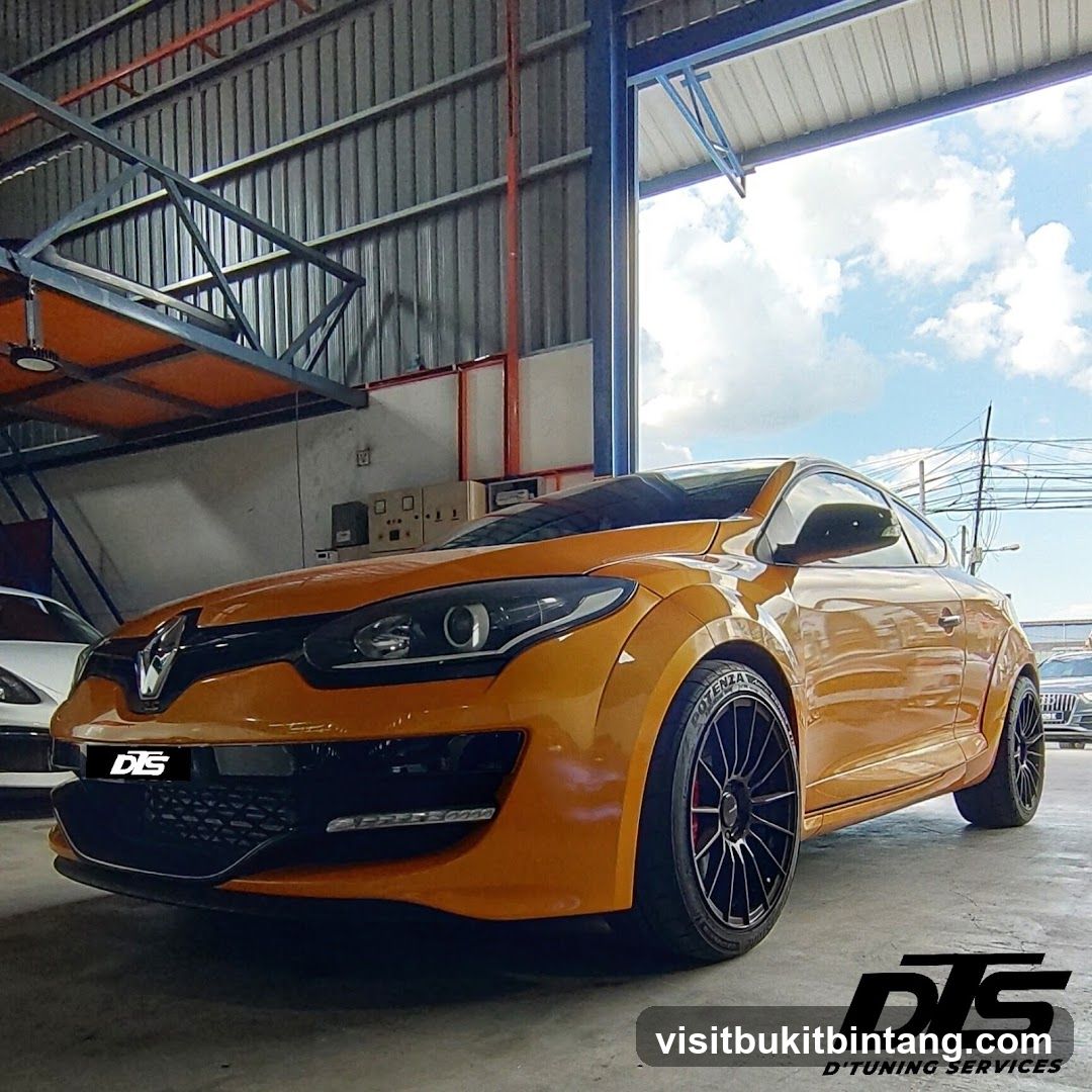 Orange Sports Car in Garage