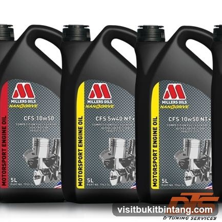 Millers Oils Motorsport Engine Oil Bottles