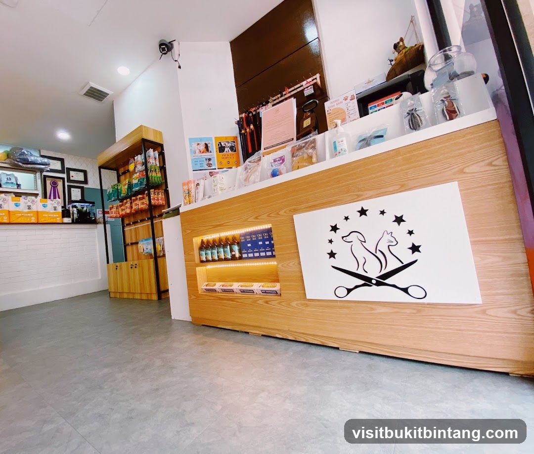 Pet Grooming Salon Counter