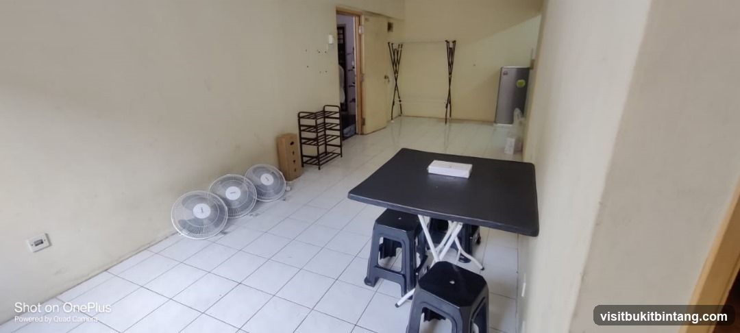 Empty Room with Table and Chairs