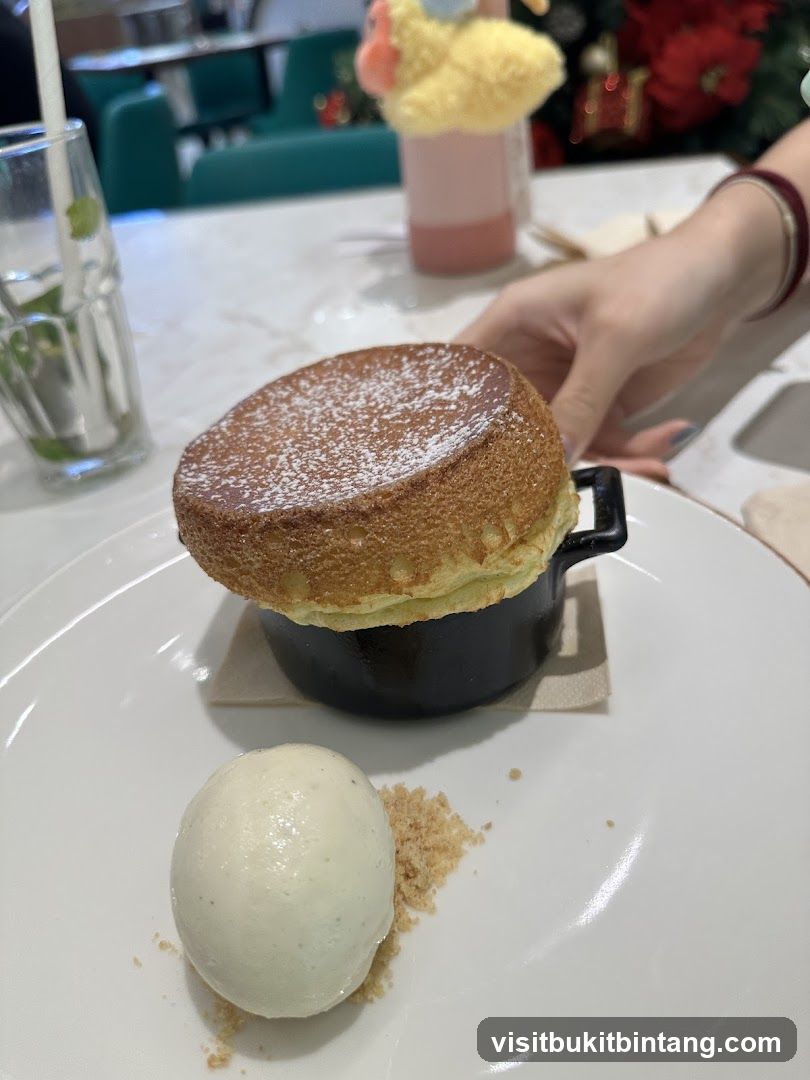 Soufflé with Ice Cream