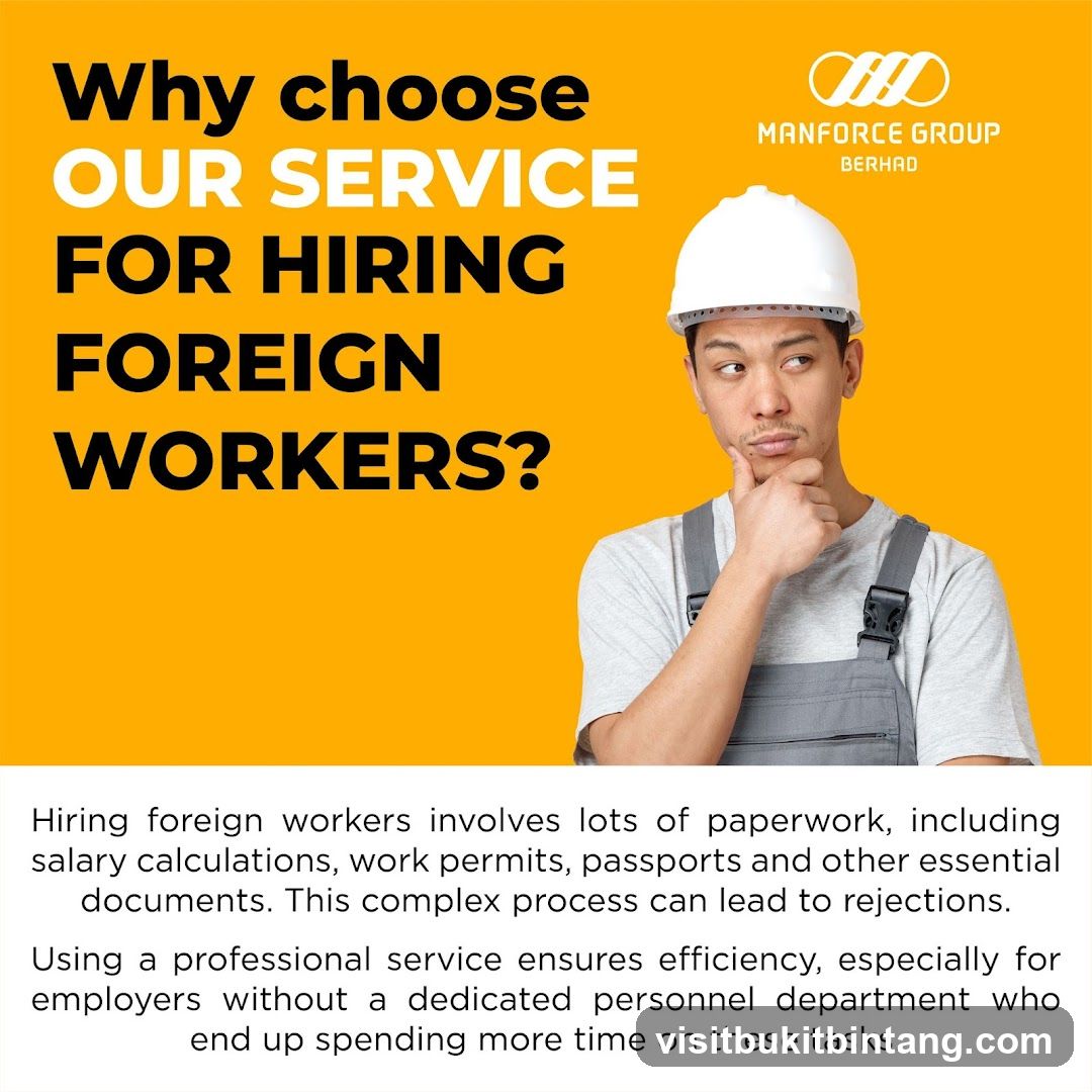 Advertisement for Hiring Foreign Workers Service