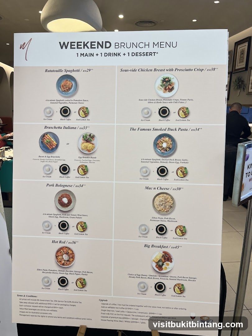 WEEKEND BRUNCH MENU