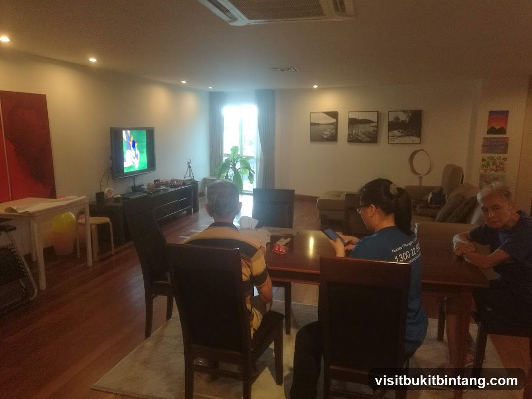 People in a living room