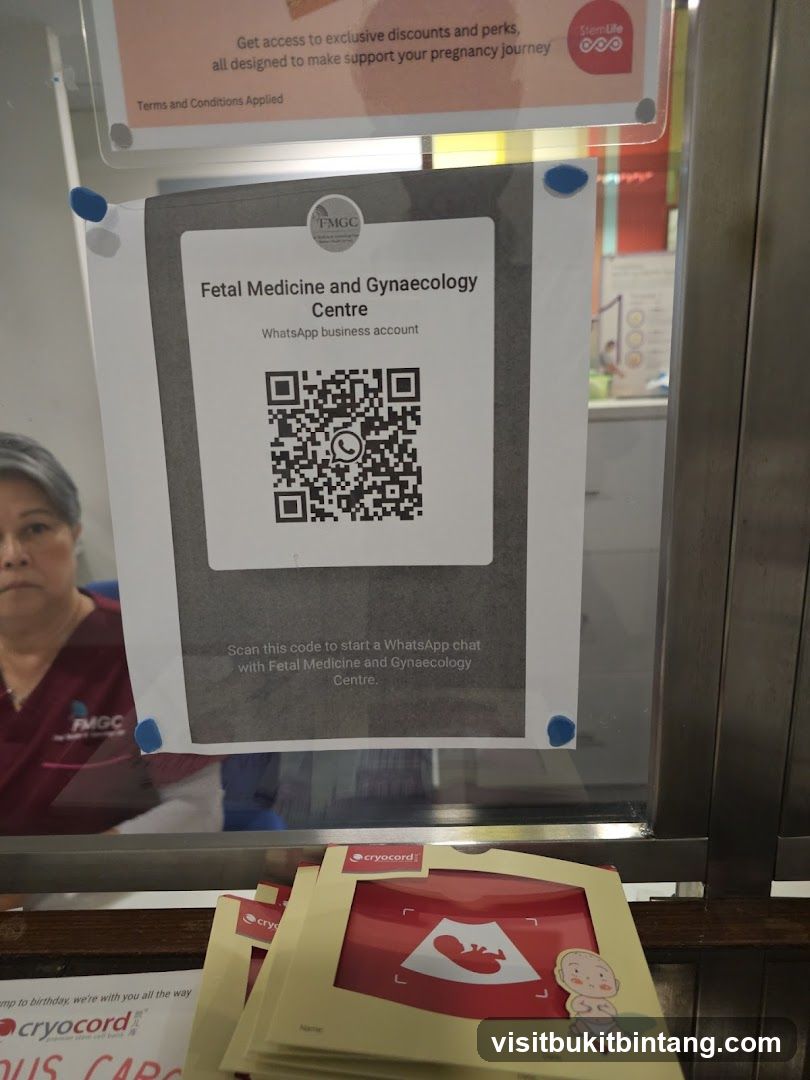 Fetal Medicine and Gynaecology Centre WhatsApp QR Code