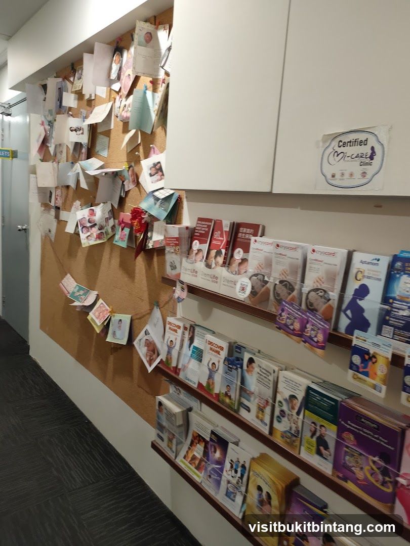 Clinic Hallway with Photos and Brochures