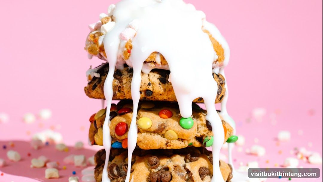 Stack of Cookies with White Glaze