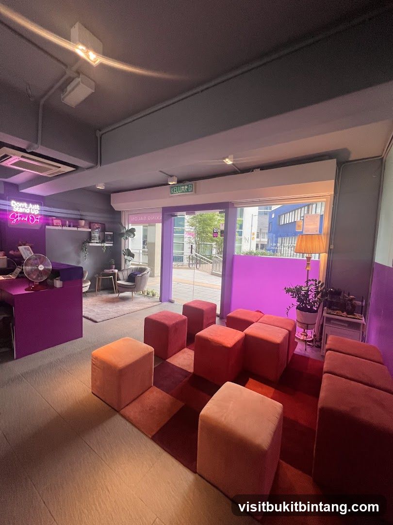 Salon Interior with Seating Area