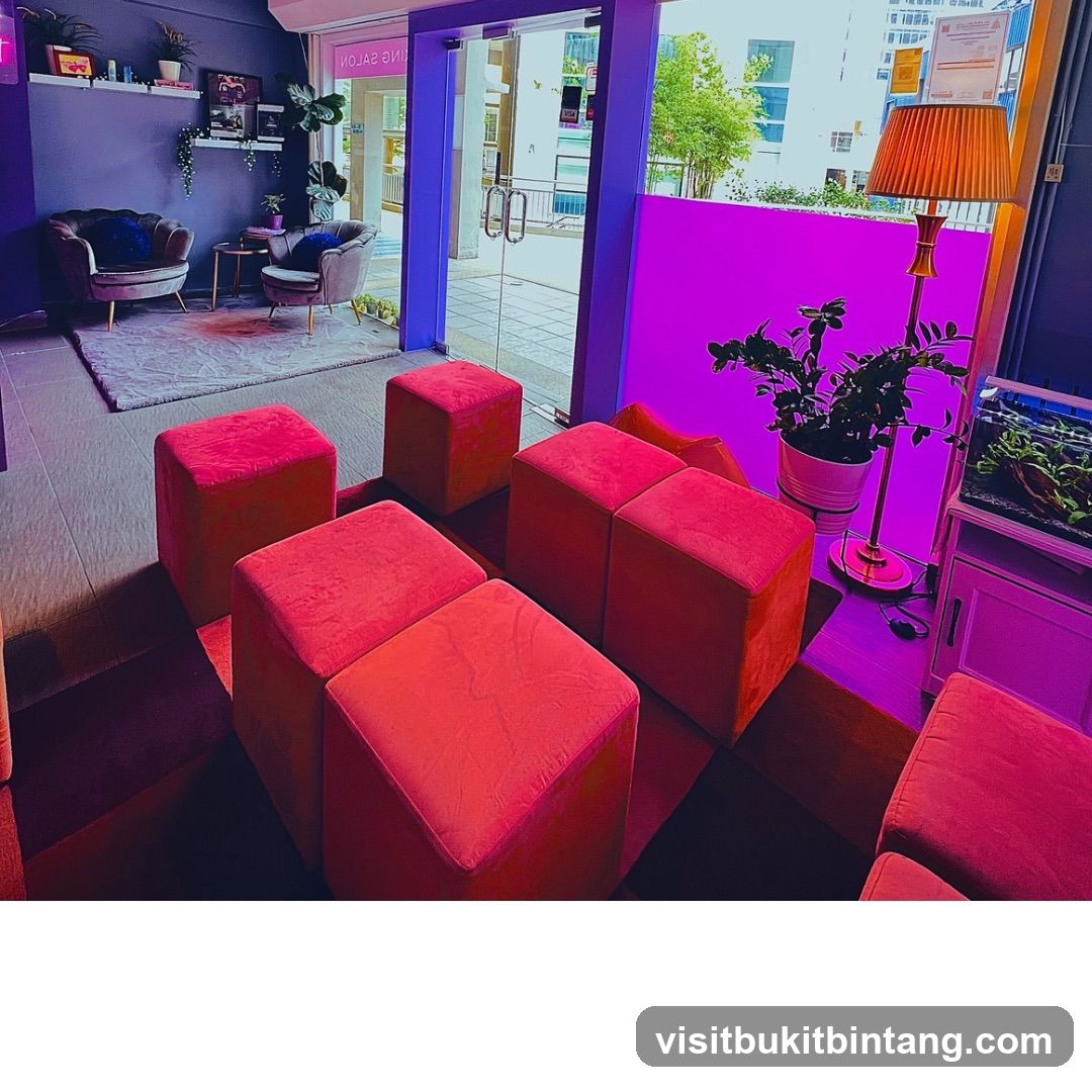 Modern Waiting Area with Vibrant Seating