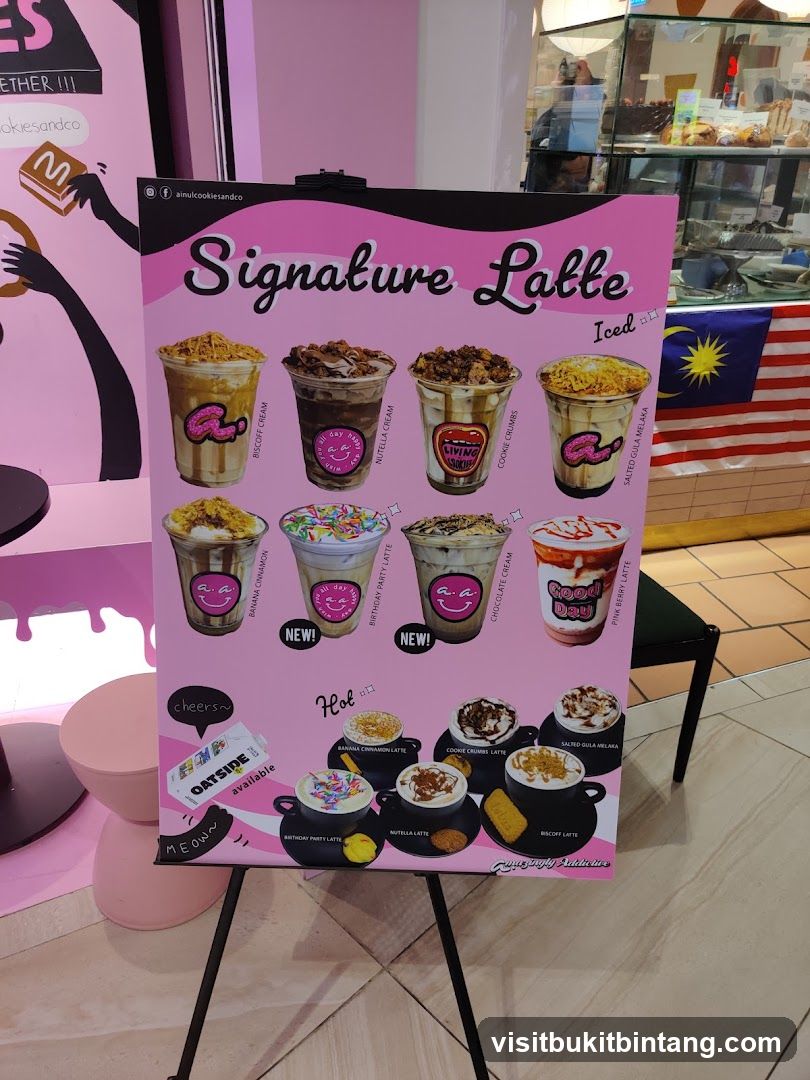 Signature Latte Menu