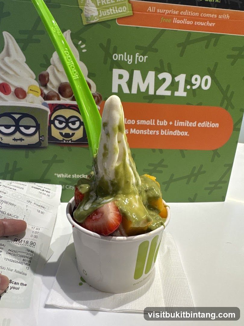 Frozen Yogurt with Toppings