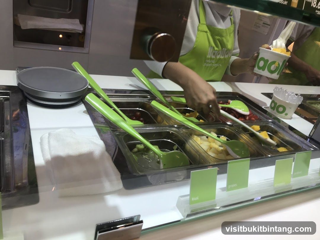 Frozen Yogurt Toppings Bar