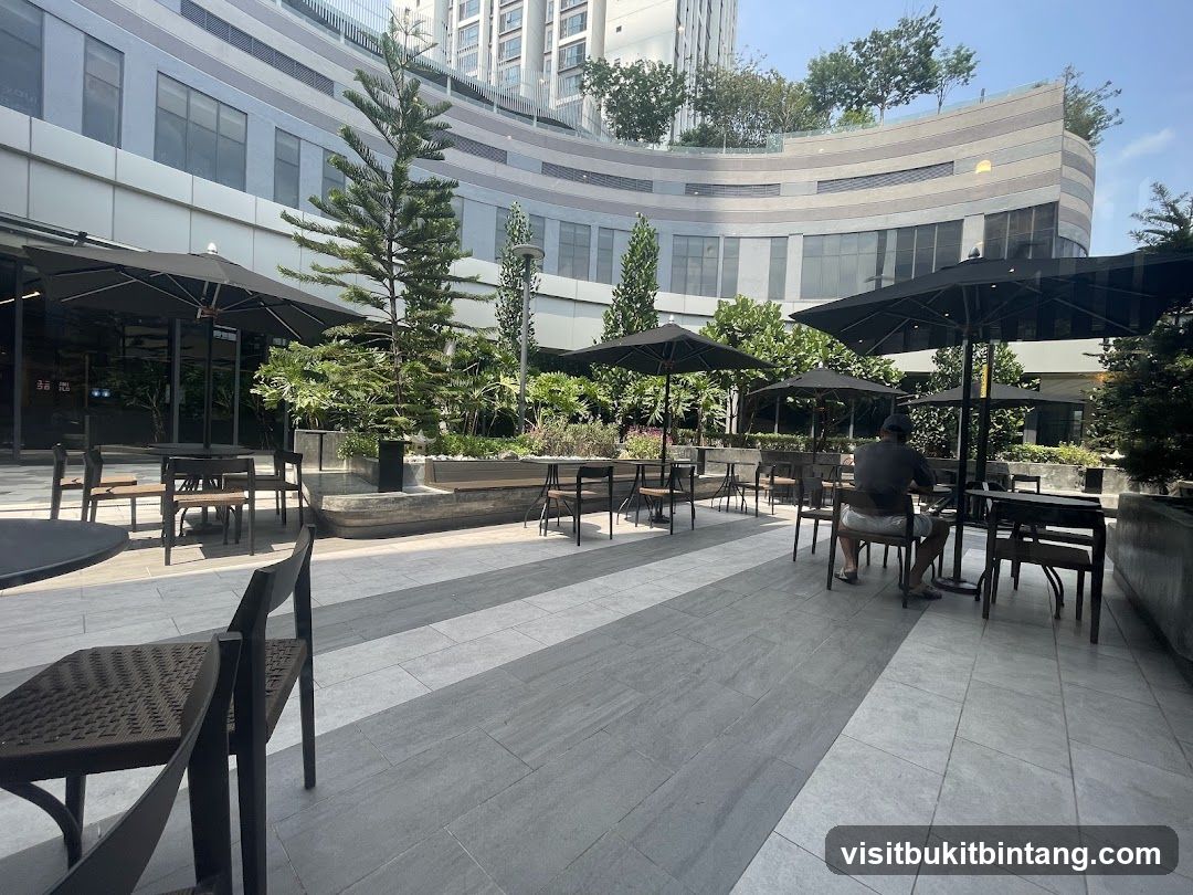 Outdoor Seating Area with Greenery