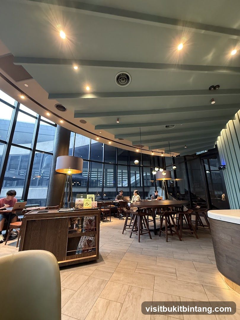 Cafe Interior with Customers