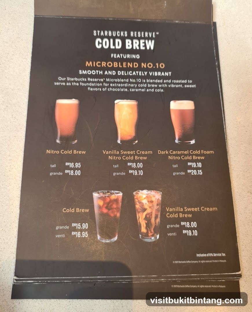 Starbucks Reserve Cold Brew