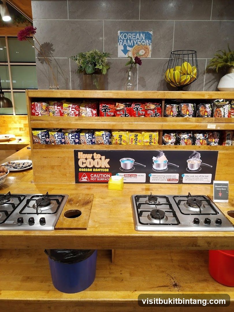 Korean Ramyon Cooking Station