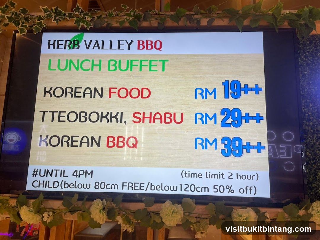 HERB VALLEY BBQ LUNCH BUFFET