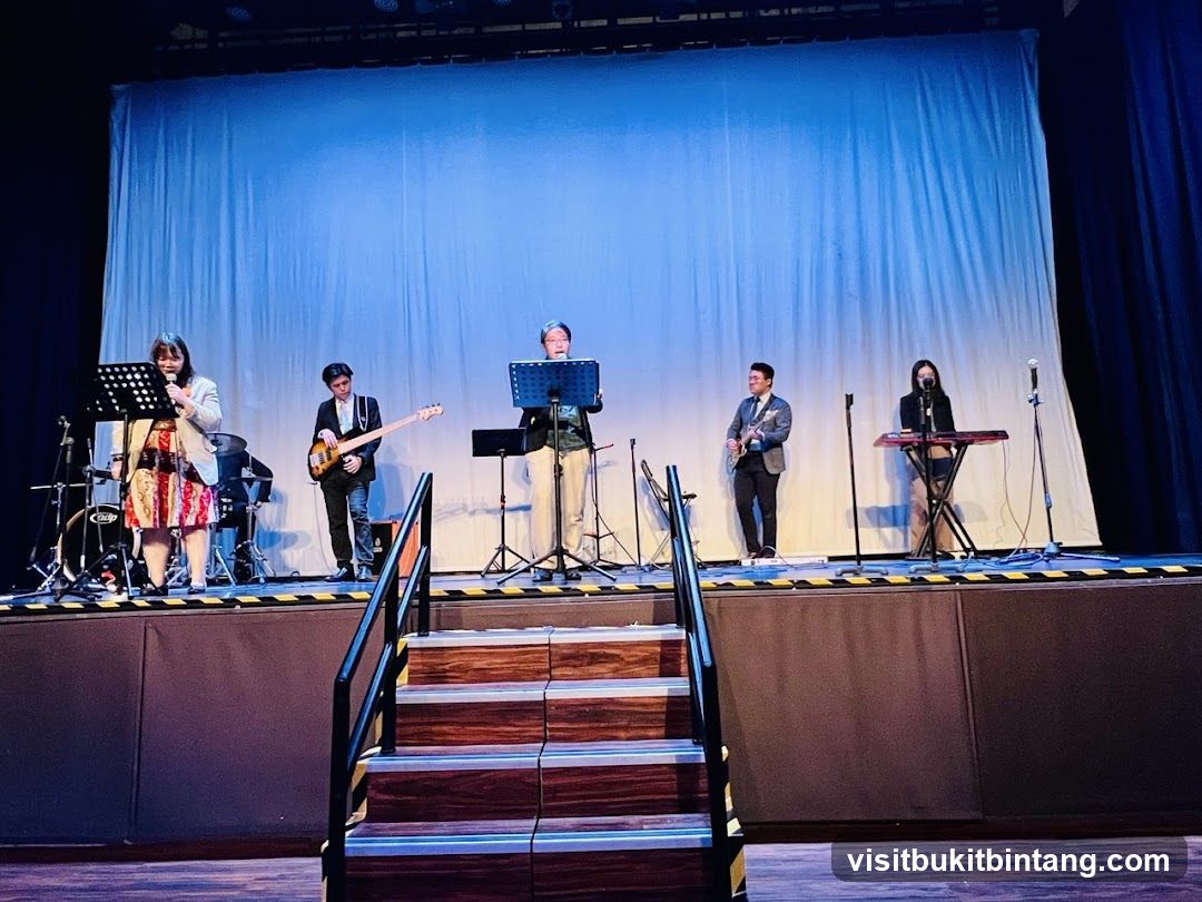 Band performing on stage