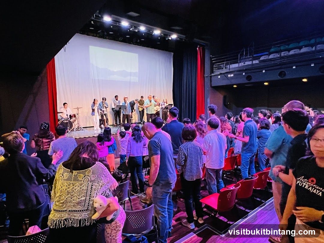 Congregation gathered for a service