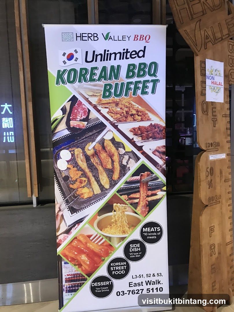 Herb Valley BBQ Unlimited Korean BBQ Buffet Banner