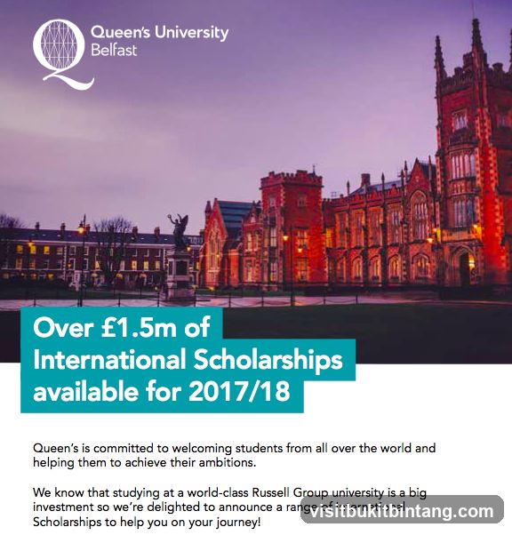 Queen's University Belfast International Scholarships