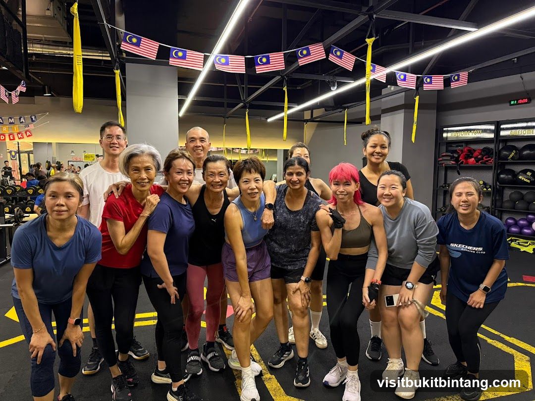 Group of people in a gym