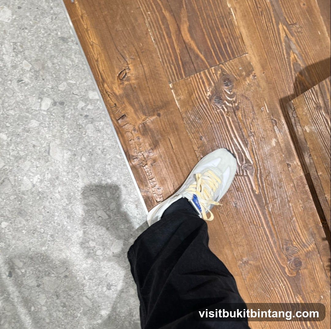 Footwear on Wooden Floor