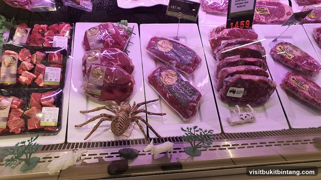 Meat Display with Novelty Items